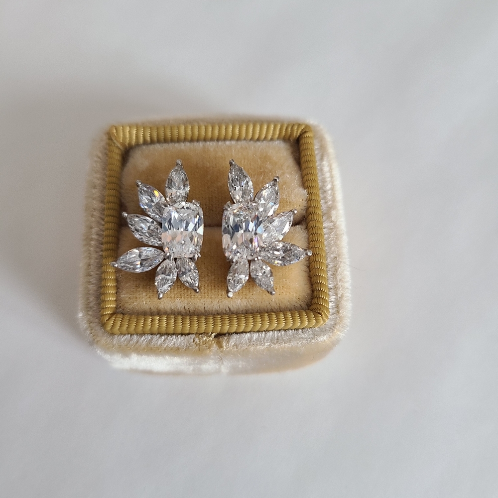 Sterling Silver Crystal Earrings